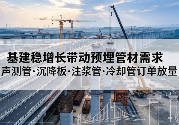 永和基建稳增长带动预埋监测管材需求，声测管、沉降板、注浆管订单持续放量